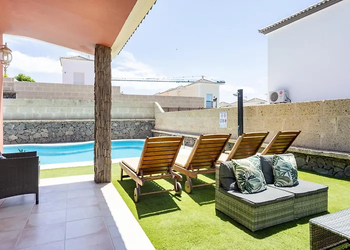 بيت للعطل Chloe Tenerifesummervillas Giant Private Pool 11 Meters Long أذيخي